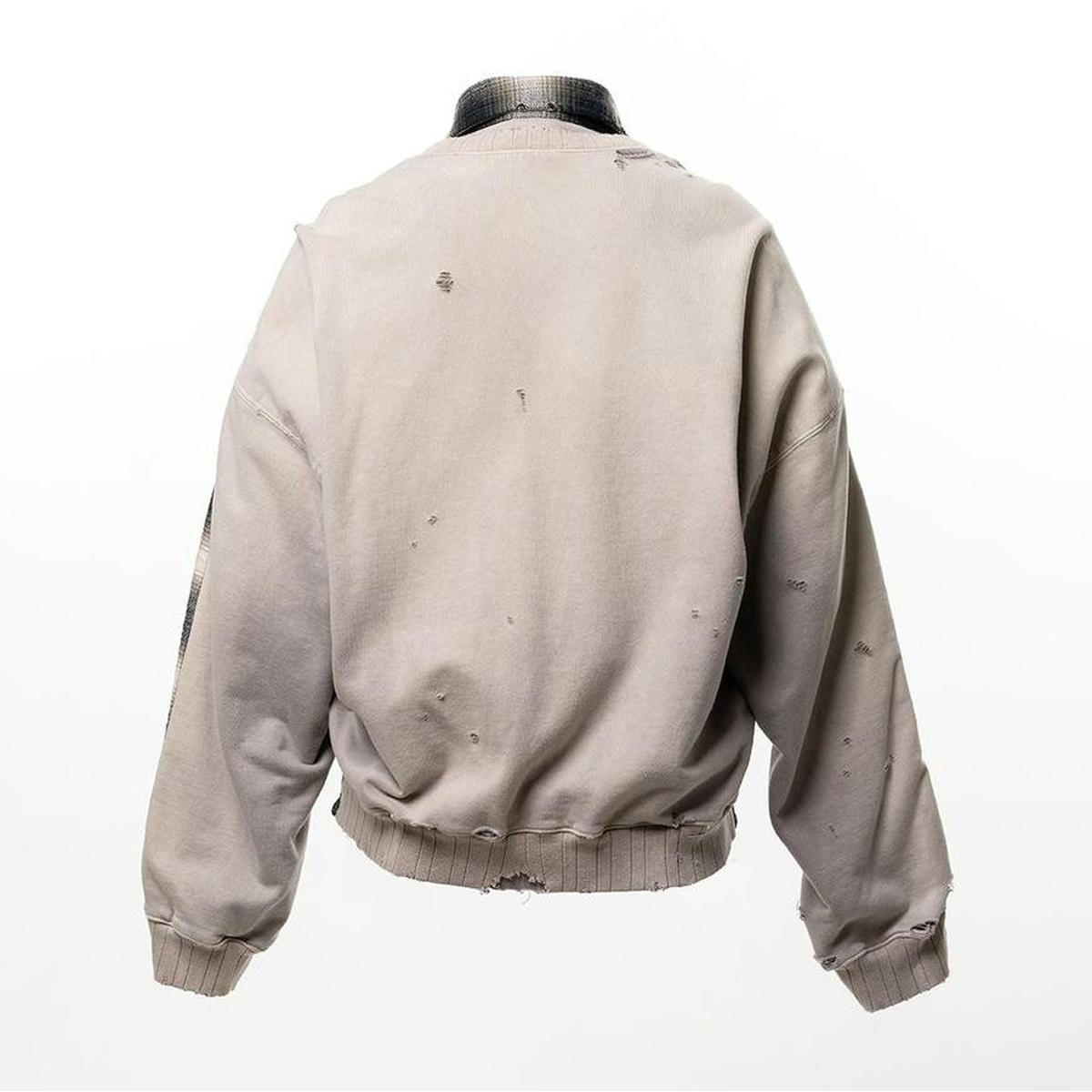 Maison Mihara Yasuhiro Front-Back Combined Check Shirt