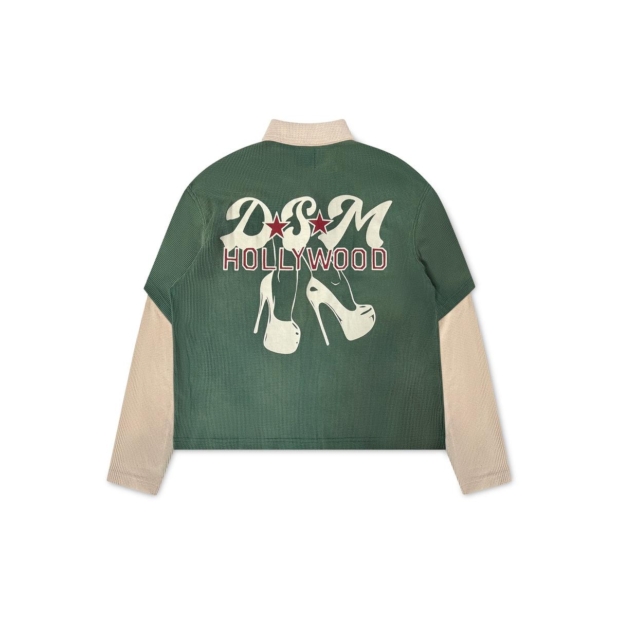 Diet Starts Monday Hollywood Waffle Polo - Green
