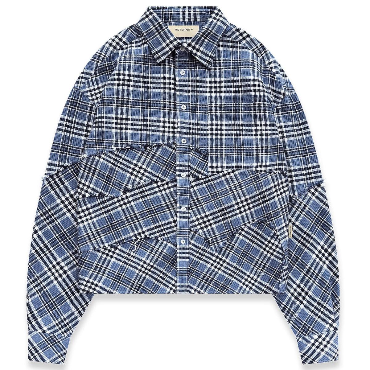 Reternity Le Tisse Waffle Shirt - Blue