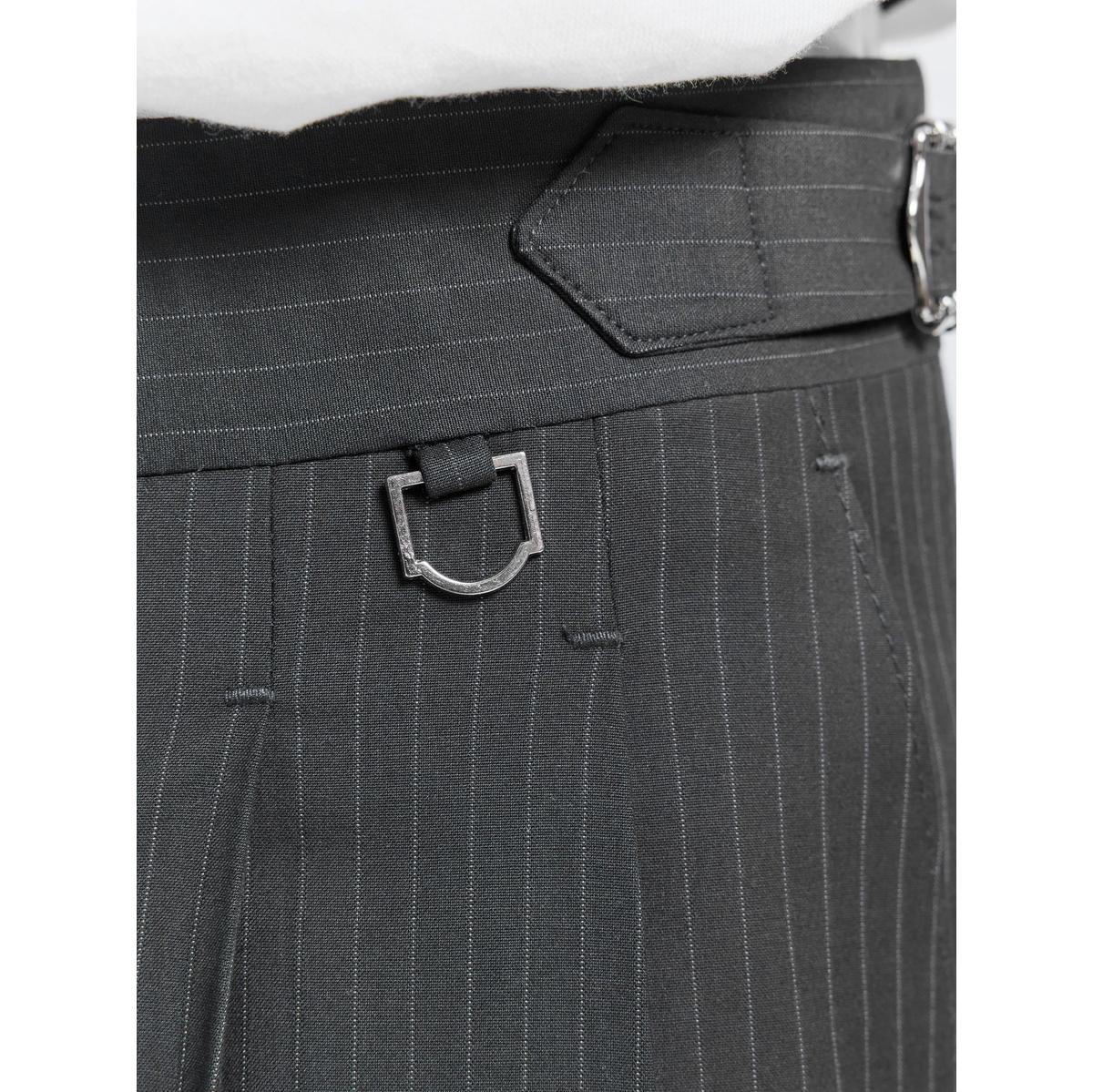 Reternity Tailored Baggy Pants - Pinstripe Grey