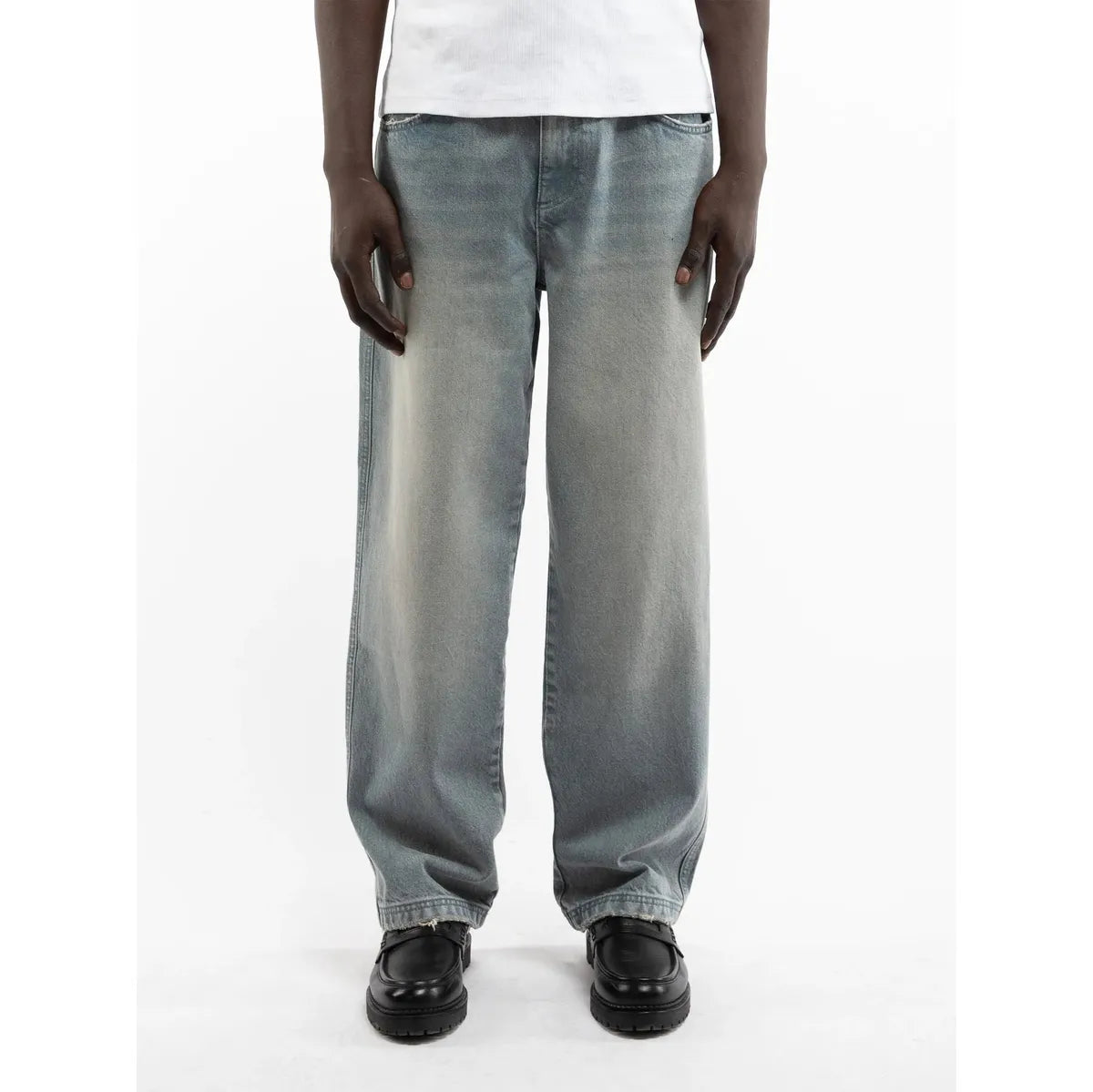 Reternity Essential Straight Fit Denim in Light Blue