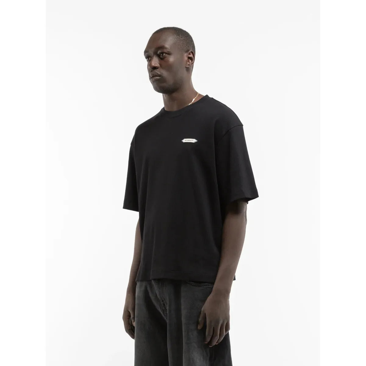 Reternity L’Atelier Line Rib T-Shirt - Black