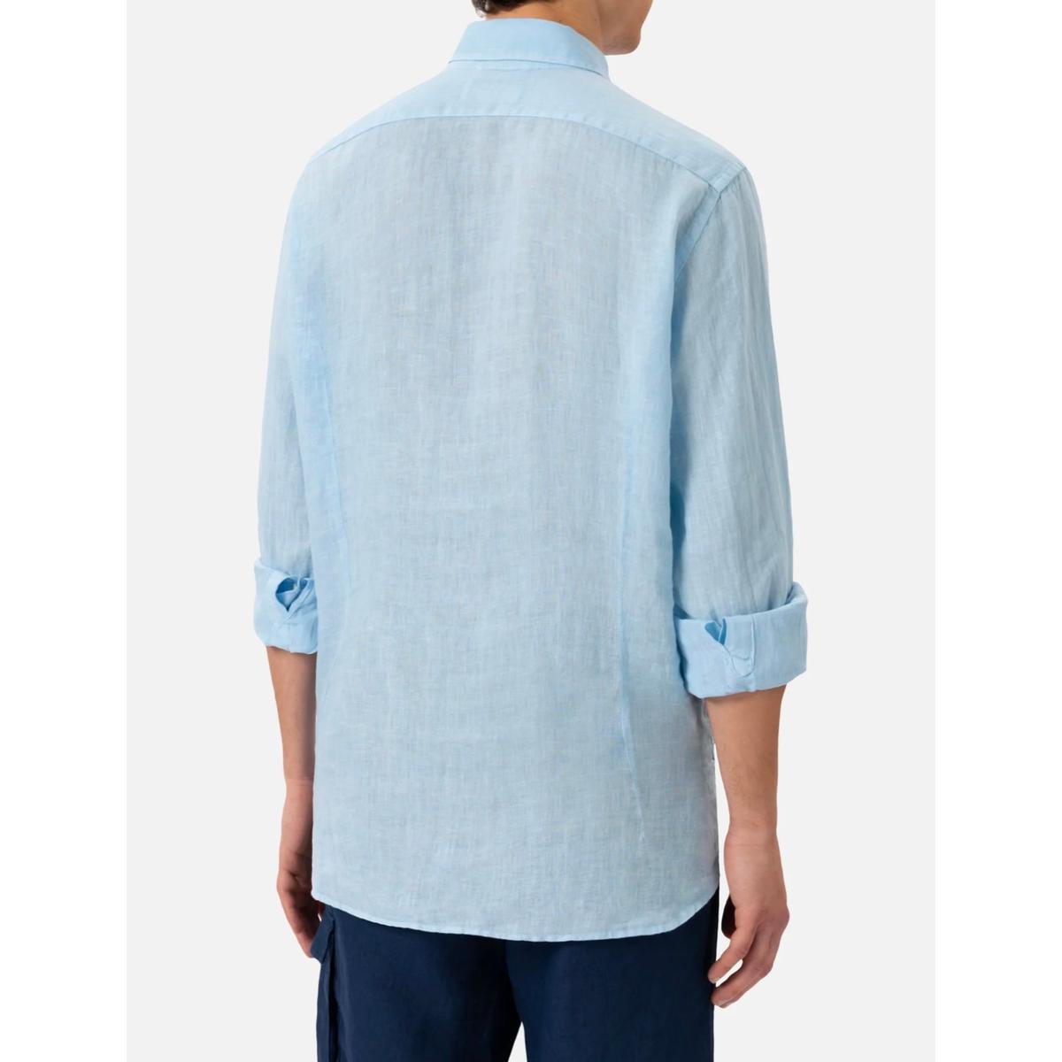 MC2 Light Blue Linen Shirt Pamplona