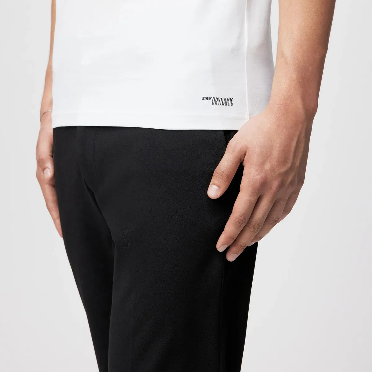 Drykorn Anton White Fitted T shirt