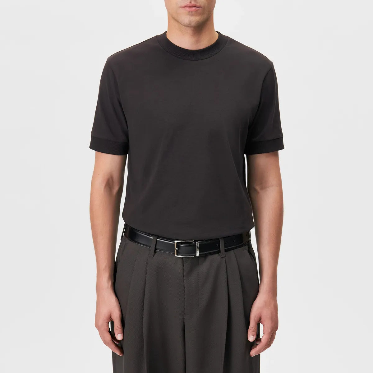 Drykorn Anton Brown Fitted T shirt