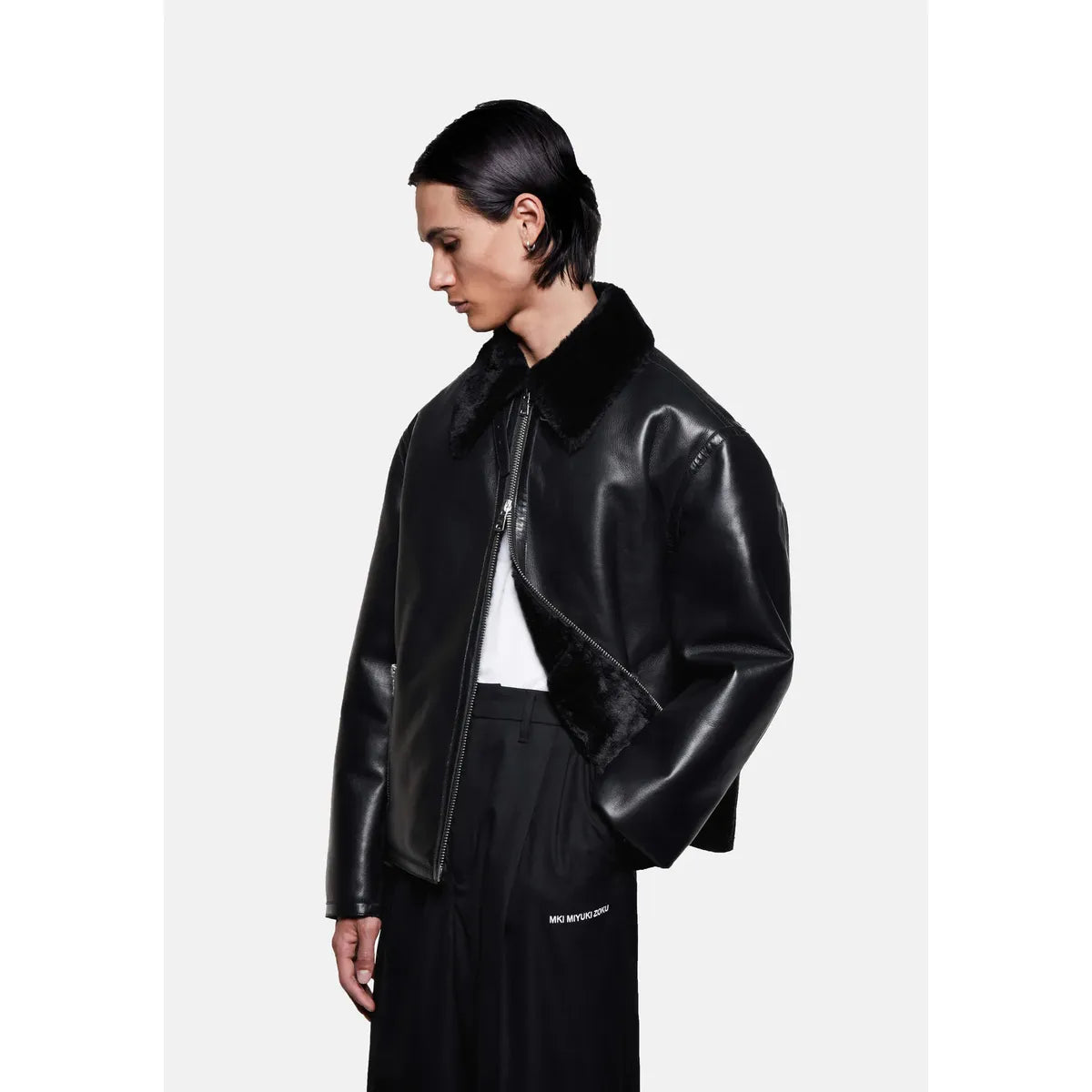 MKI V2 SHEARLING FLIGHT BLACK JACKET
