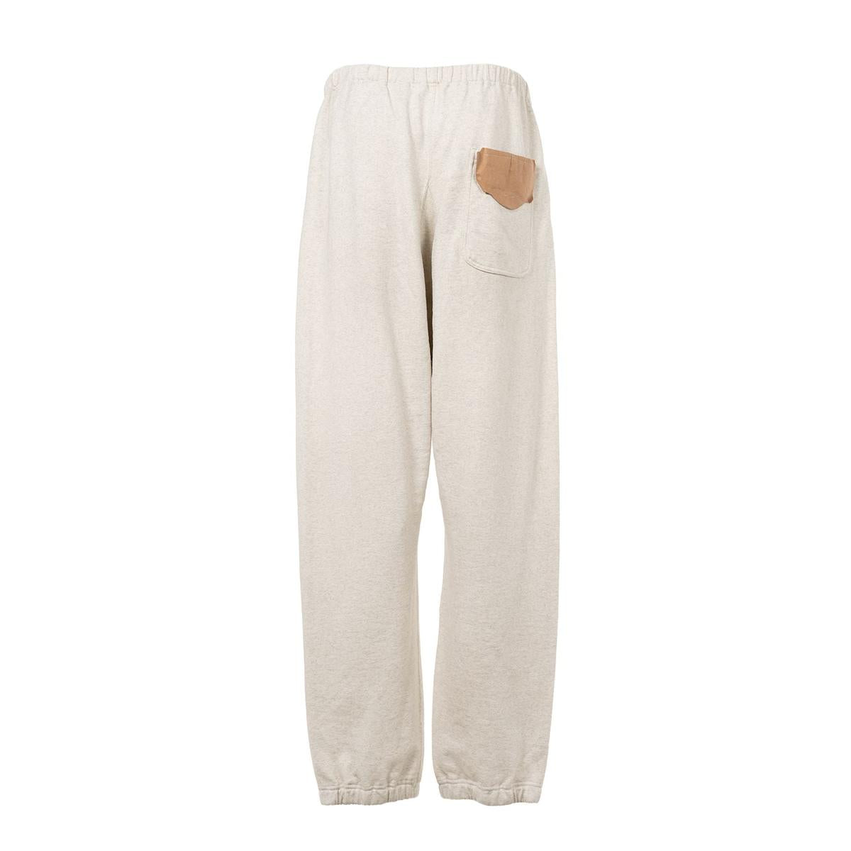 Maison Mihara Embellished Distressed White Sweat Pants