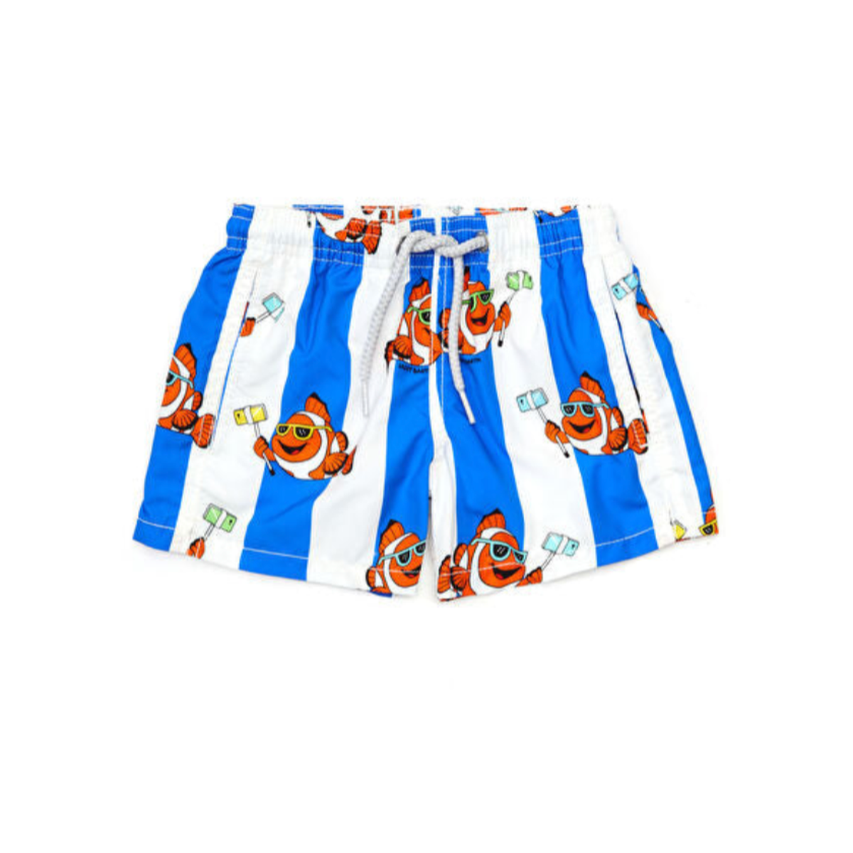 MC2 Kids Swim Shorts Fish With Stripes