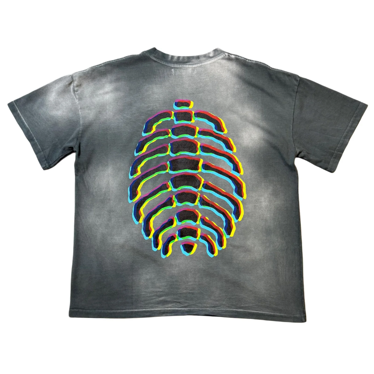 Alchemist Ripped Logo White Concrete T-shirt