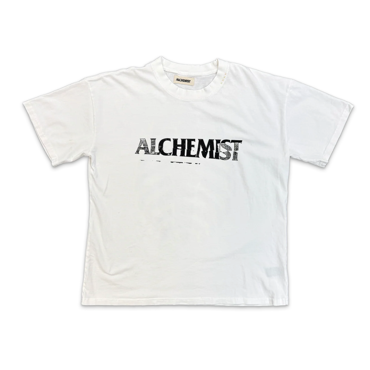 Alchemist Ripped Logo White Opal T-shirt