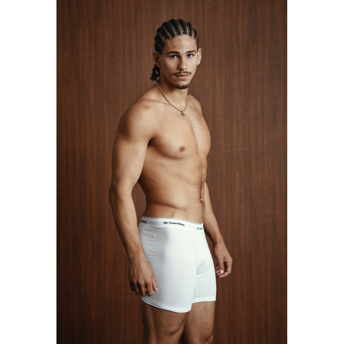 Mr.Something Brief Boxers White Pack