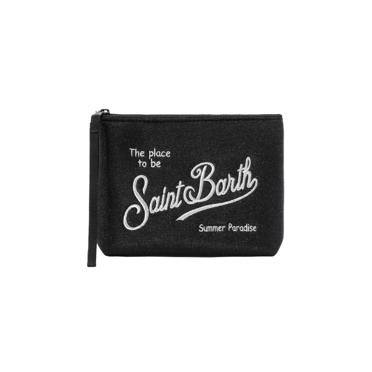 MC2 Saint Barth Aline Lurex black shimmer pouch