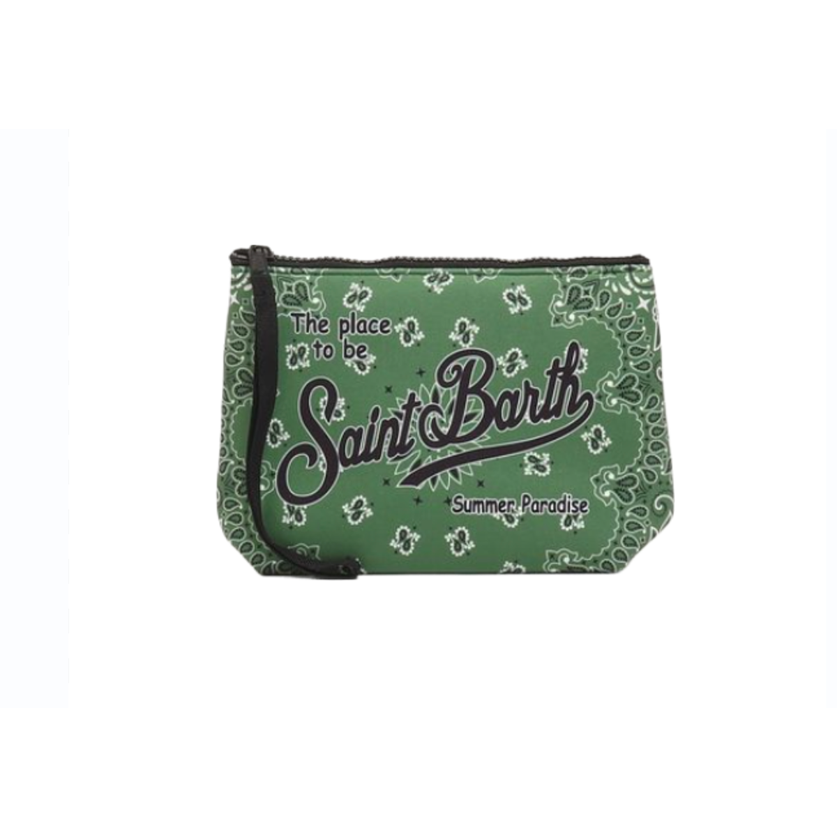 MC2 Saint Barth aline pochette bandanna round military green