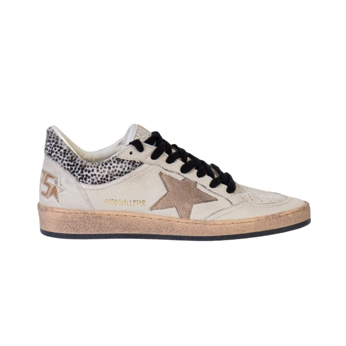 Golden Goose Ballstar Nappa Upper Toe And Spur Horsy Collar Suede Star