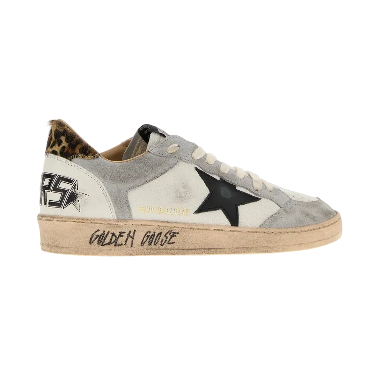 Golden Goose Two-tone leather and suede Ball Star sneakers