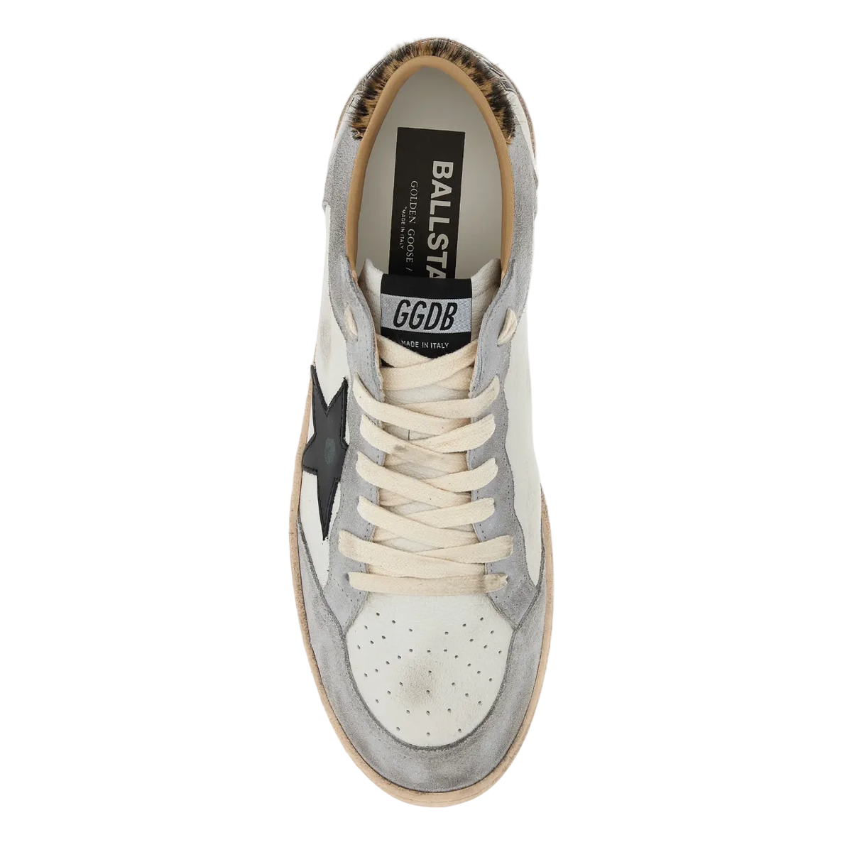 Golden Goose Two-tone leather and suede Ball Star sneakers