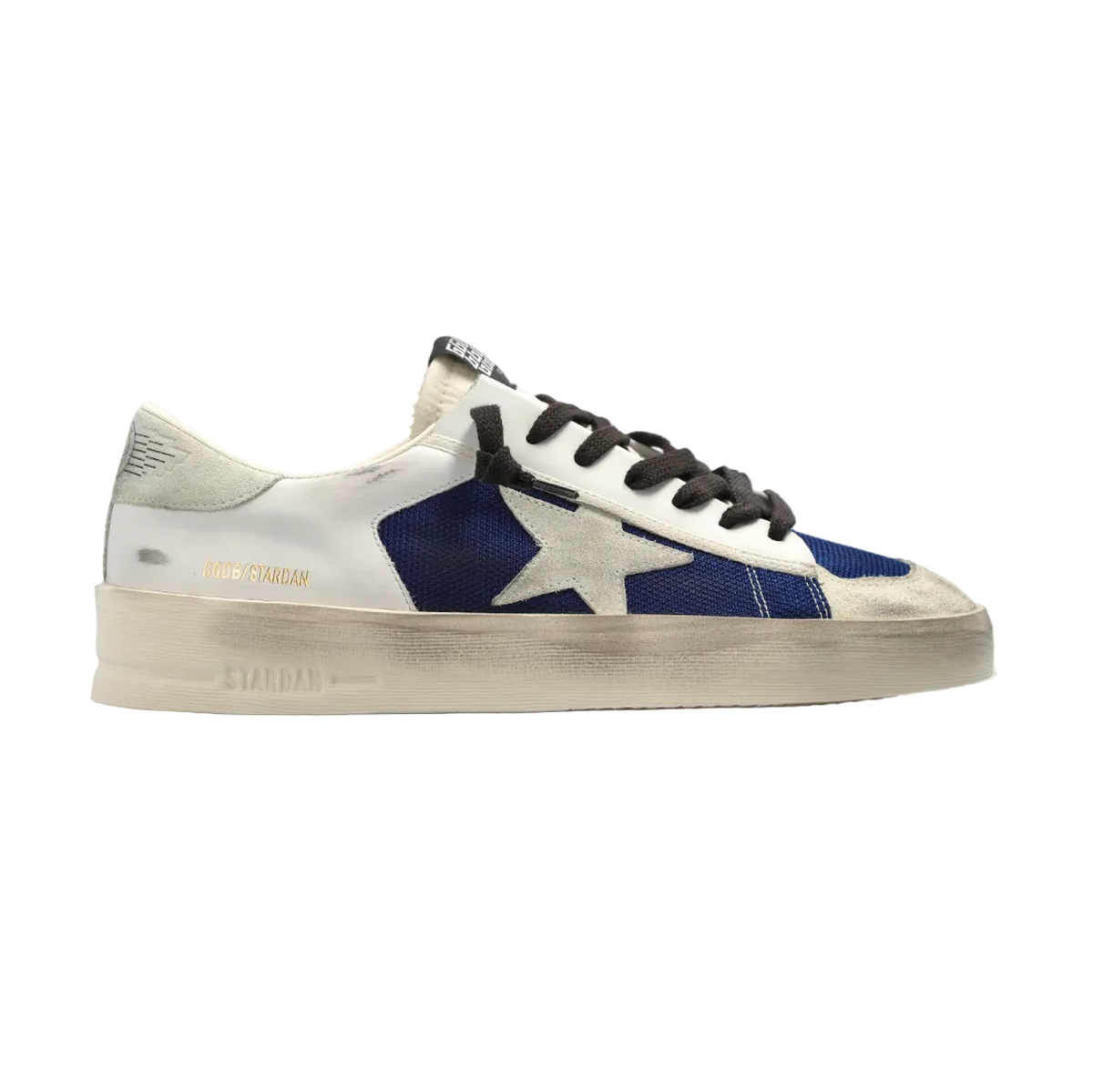 Golden Goose Stardan Net Suede And Leather Upper Nylon Tongue Suede Star And Heel