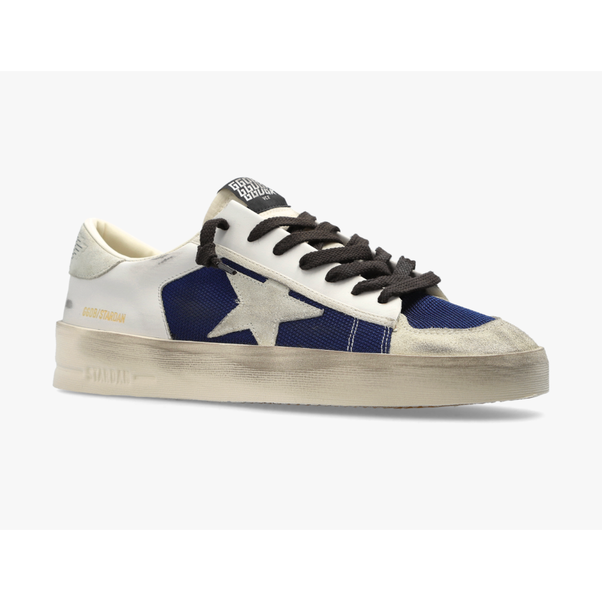 Golden Goose Stardan Net Suede And Leather Upper Nylon Tongue Suede Star And Heel