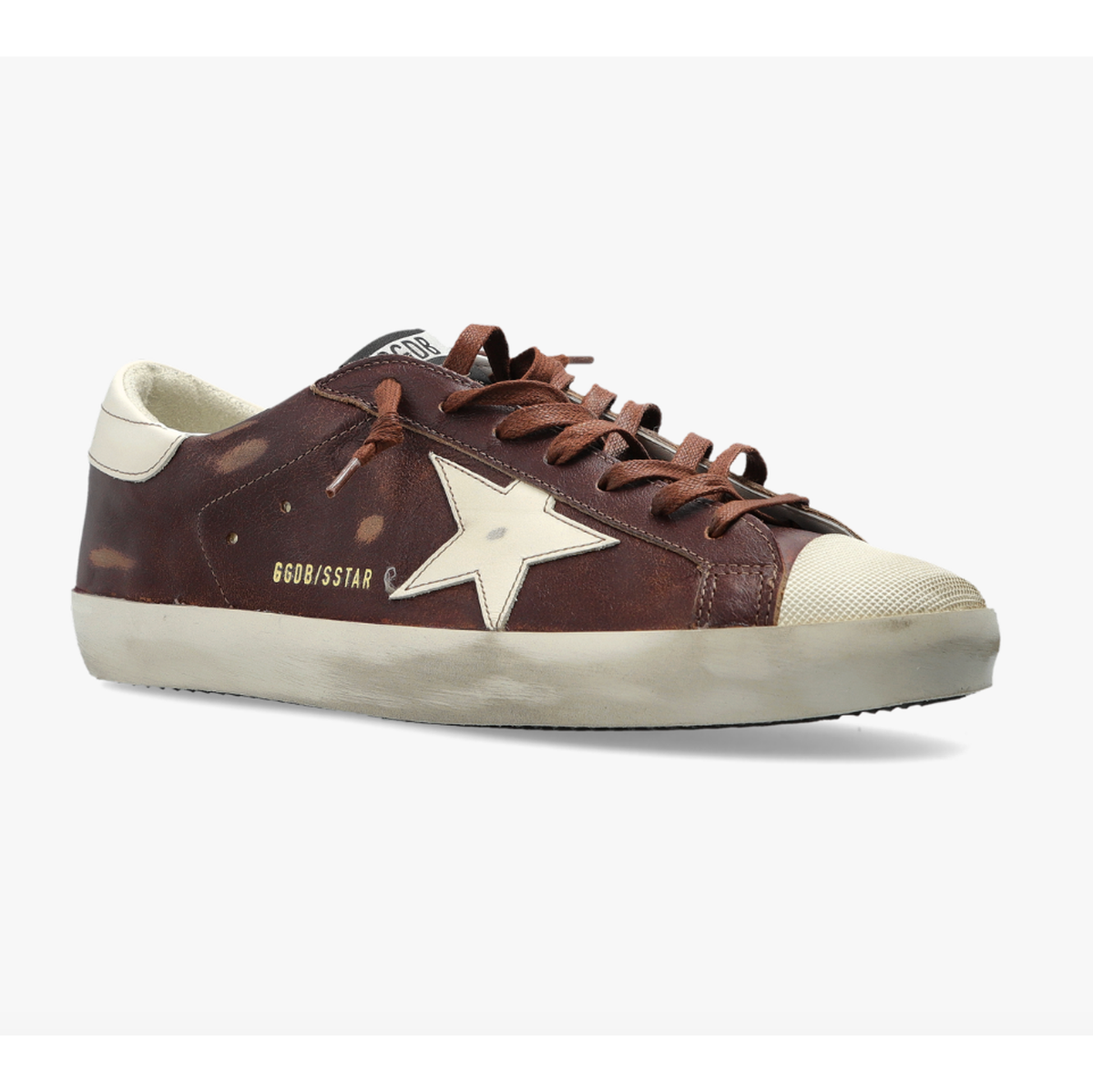 Golden Goose Super Star Vintage Leather Upper Leather Star And Heel Rubber Toe