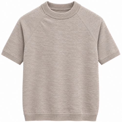 NOBL Archer Knit Top in Light Taupe