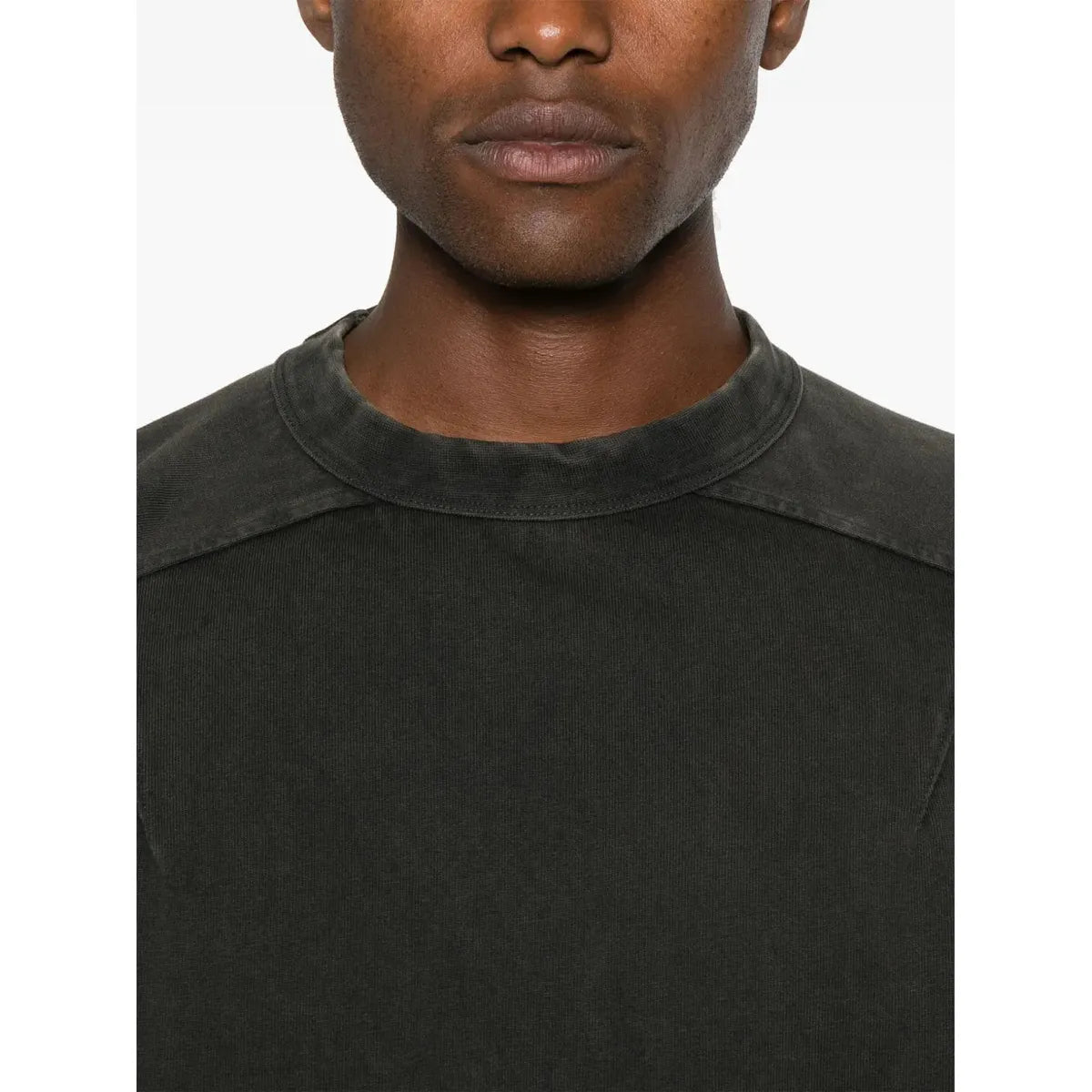 Entire Studios Washed Black Heavy Dart Tee