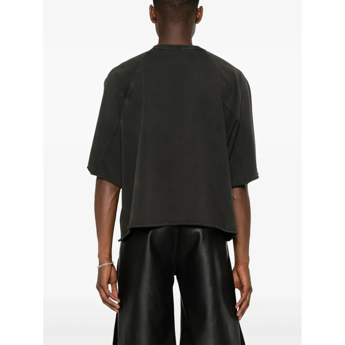 Entire Studios Washed Black Heavy Dart Tee