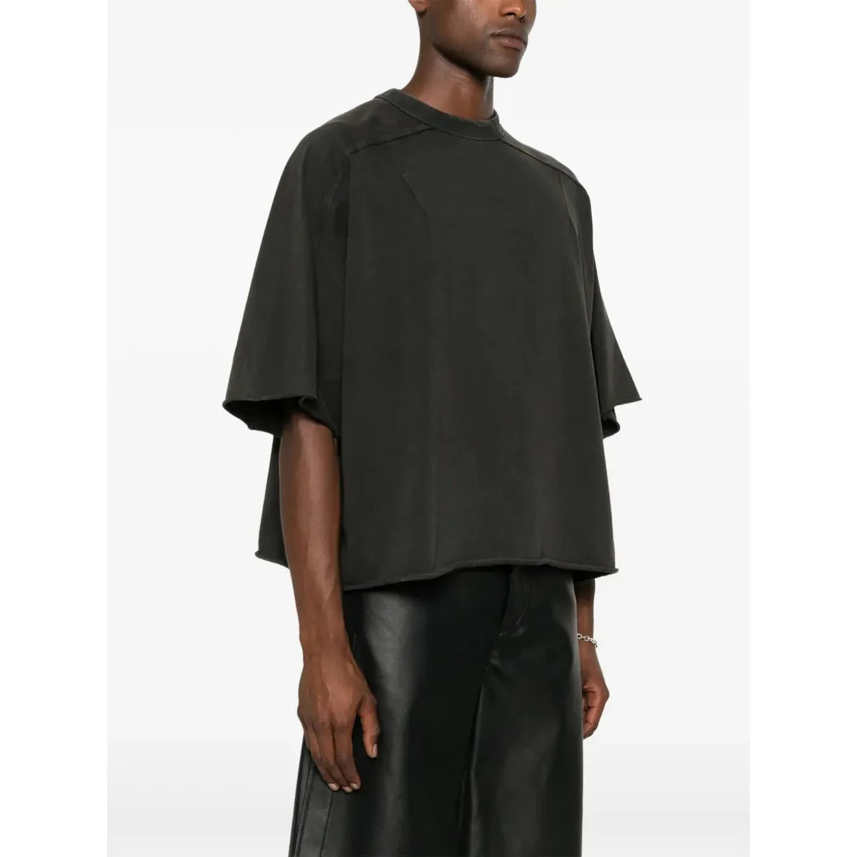 Entire Studios Washed Black Heavy Dart Tee