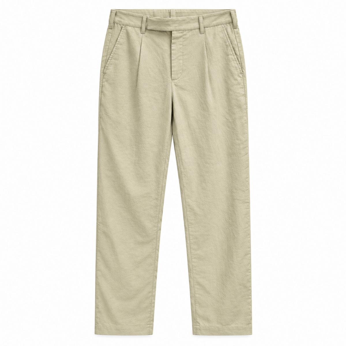 NOBL Joel Linen Trousers in Olive