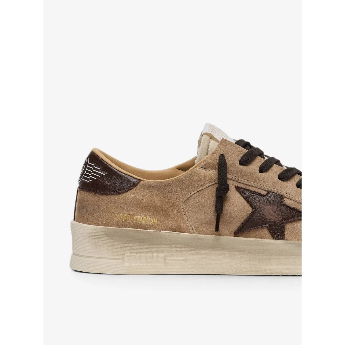 Golden Goose Stardan Suede Toe Nylon Tongue Suede Upper Leather Star And Heel