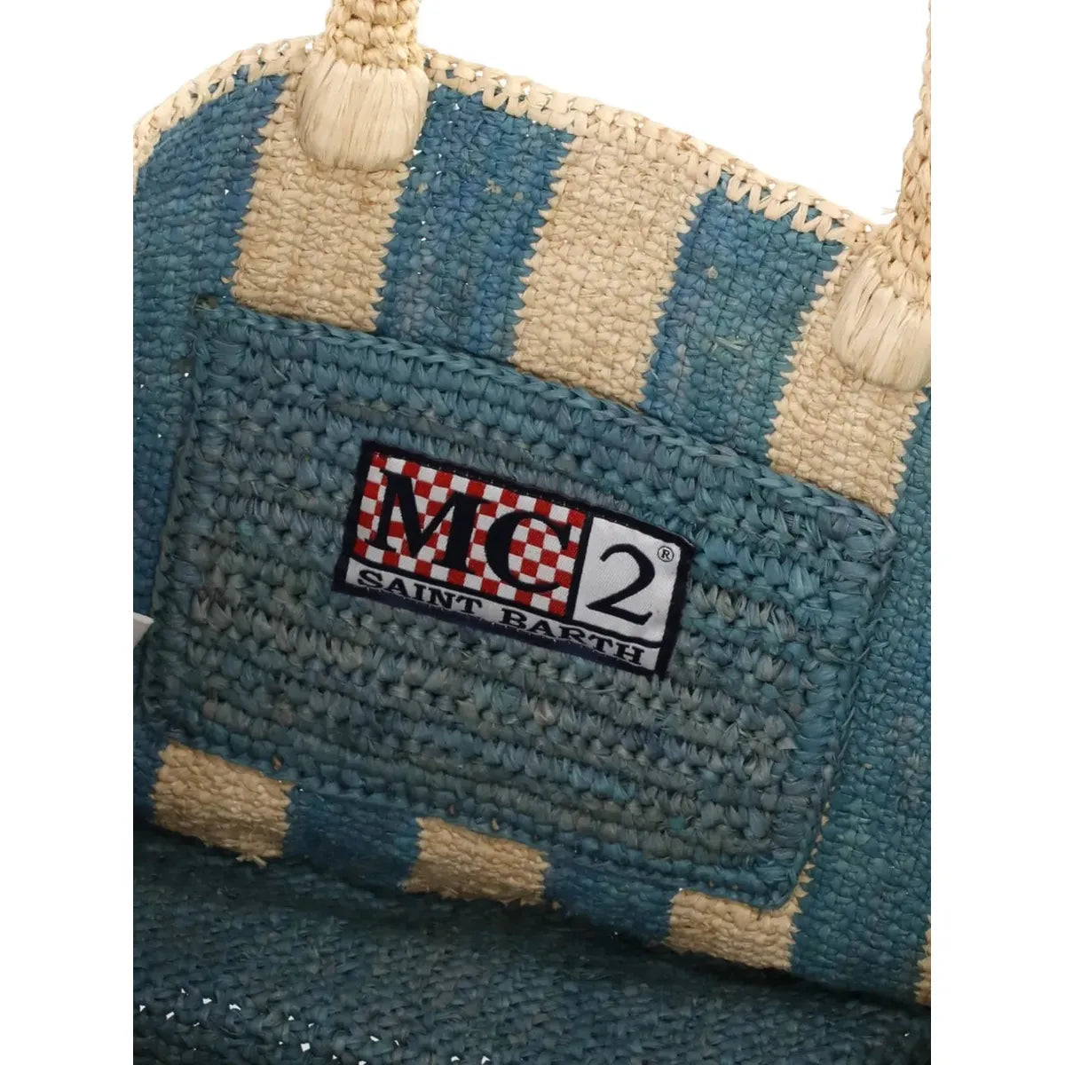 MC2 Saint Barth Colette striped embroidered tote bag