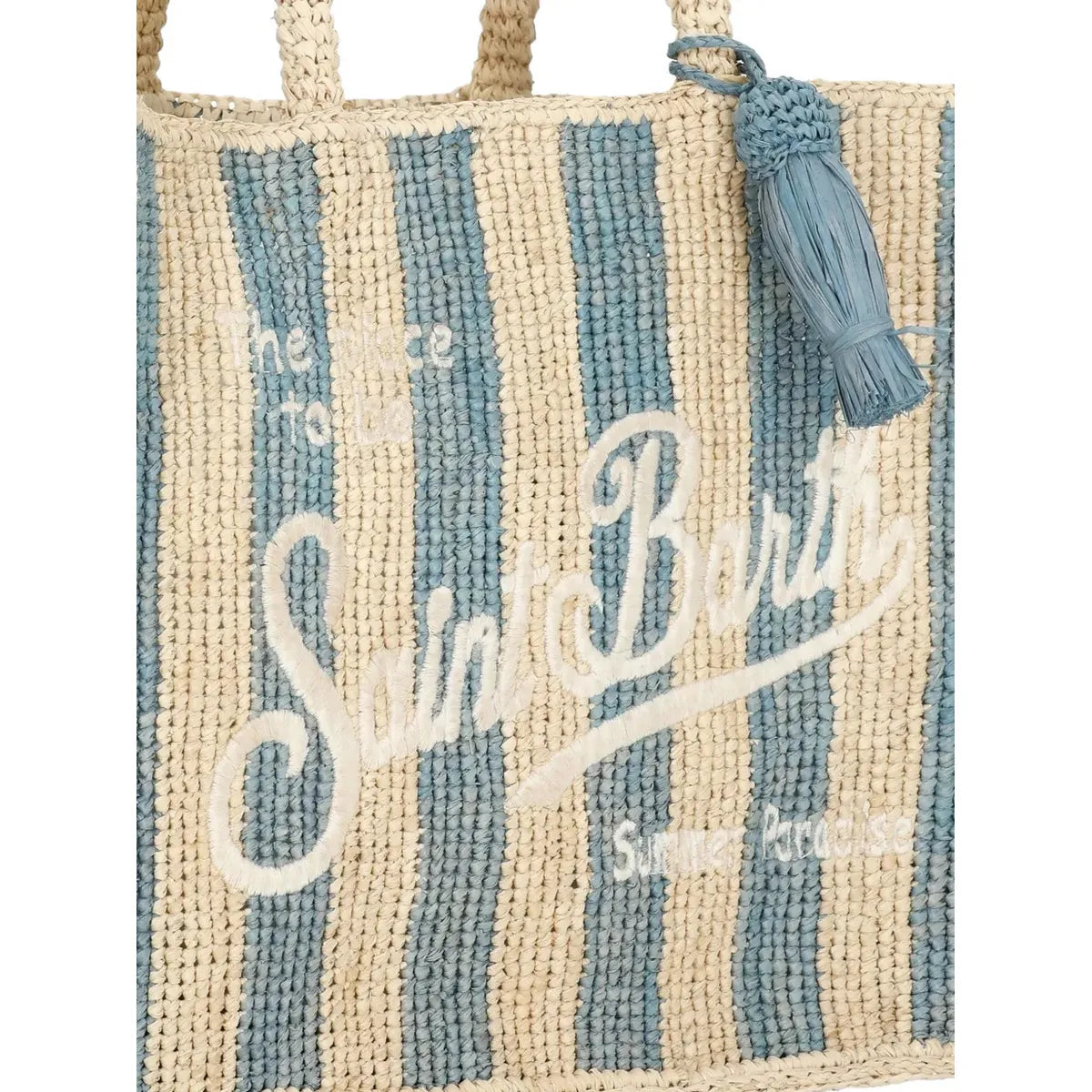 MC2 Saint Barth Colette striped embroidered tote bag