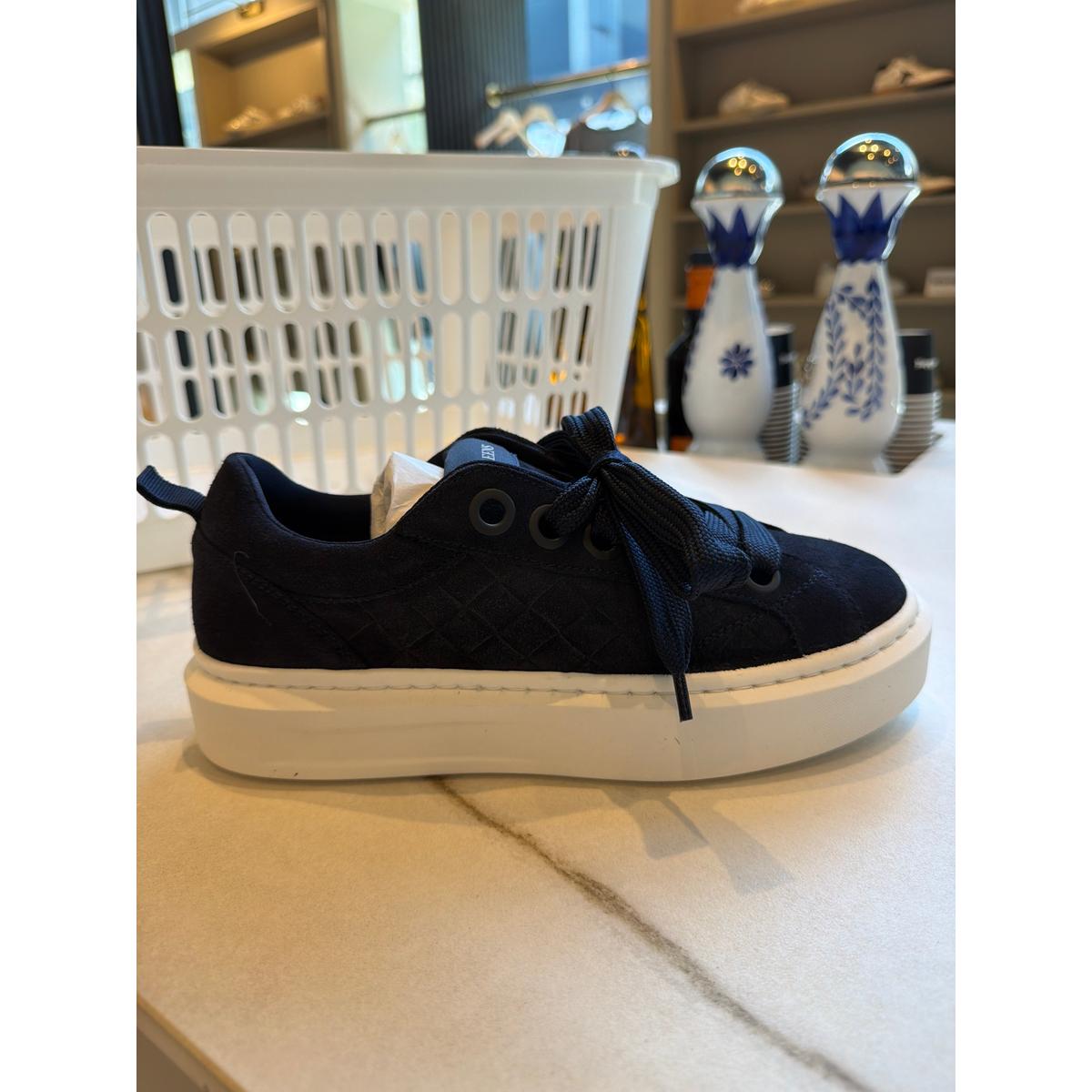 Cleens Ace Woven Midnight Sneakers