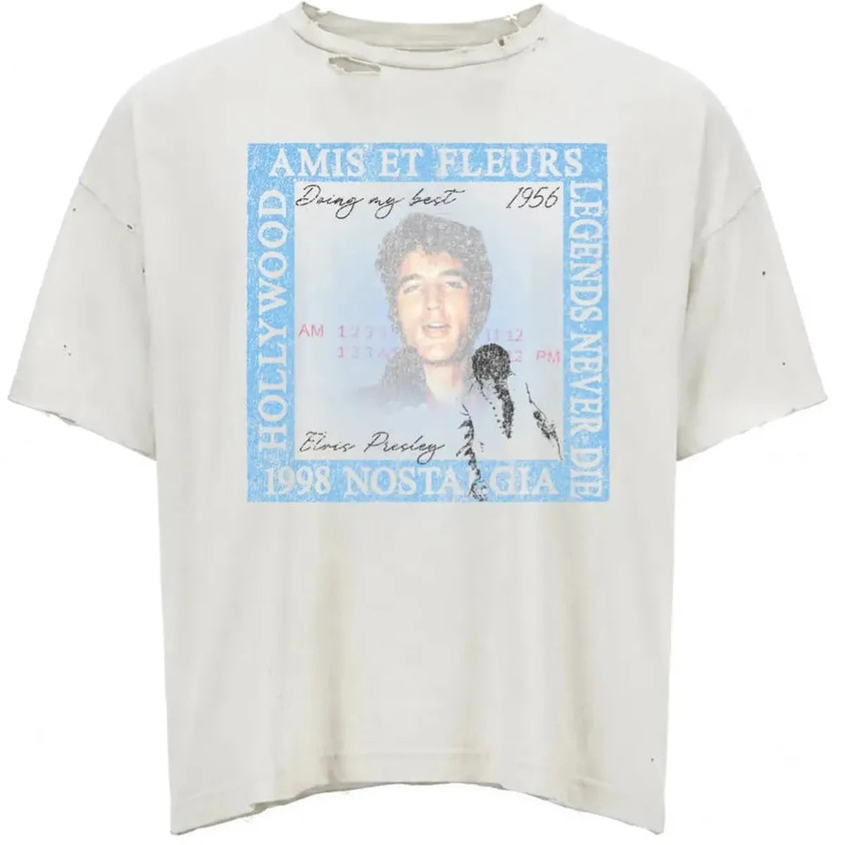 AMÏS ET FLEÚRS “Legends Never Die 2.0” vintage white T-Shirt