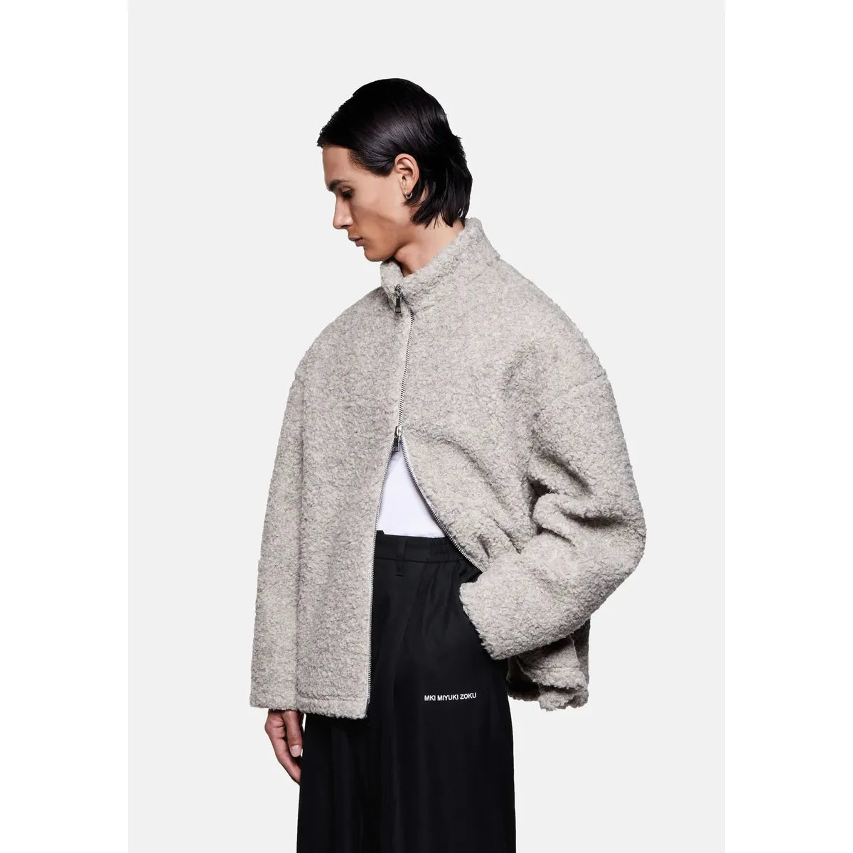 MKI WOOL FLEECE TRACK OATMEAL JACKET