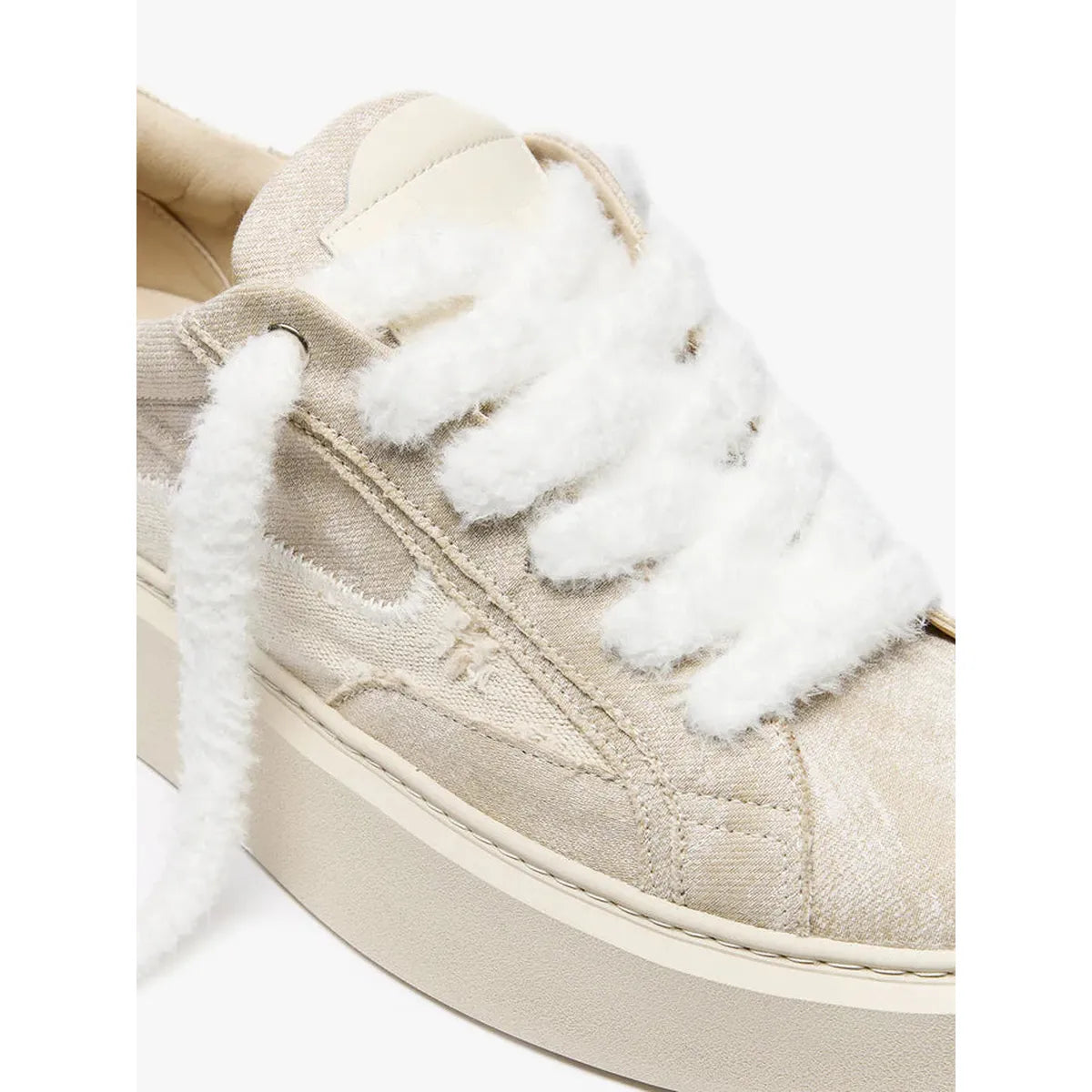 RETERNITY LE PROMENEUR - WASHED CREAM SNEAKERS