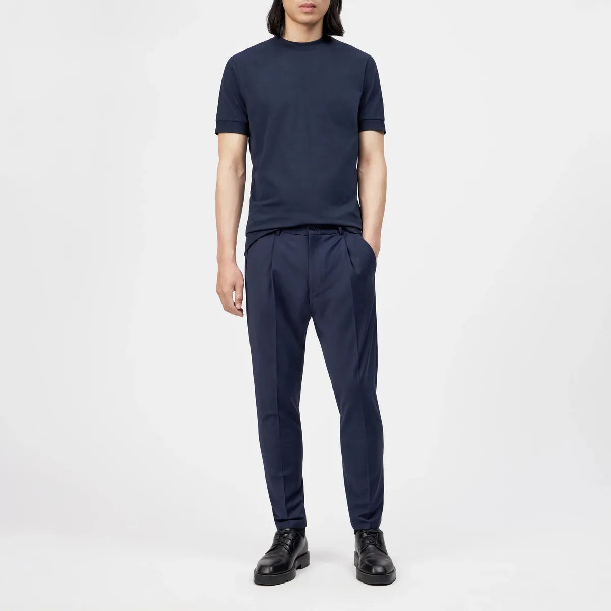 Drykorn Anton Navy Fitted T shirt