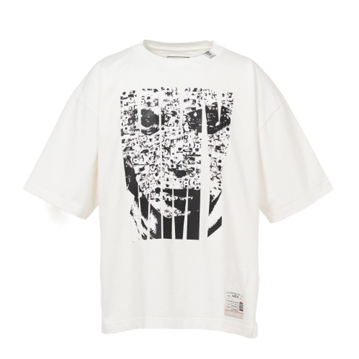 "Maison Mihara x MASSES" Face Print White T-shirt