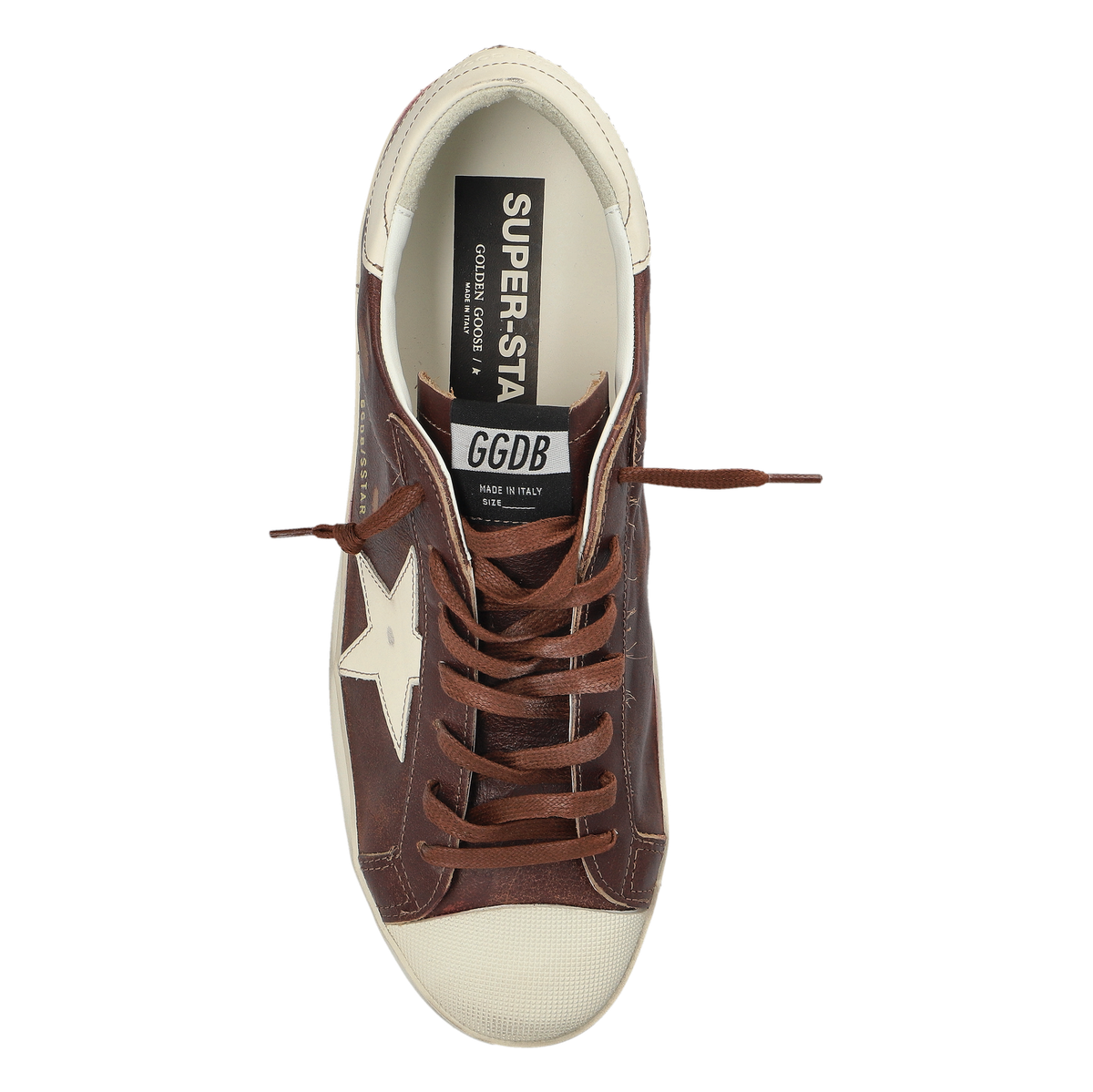 Golden Goose Super Star Vintage Leather Upper Leather Star And Heel Rubber Toe