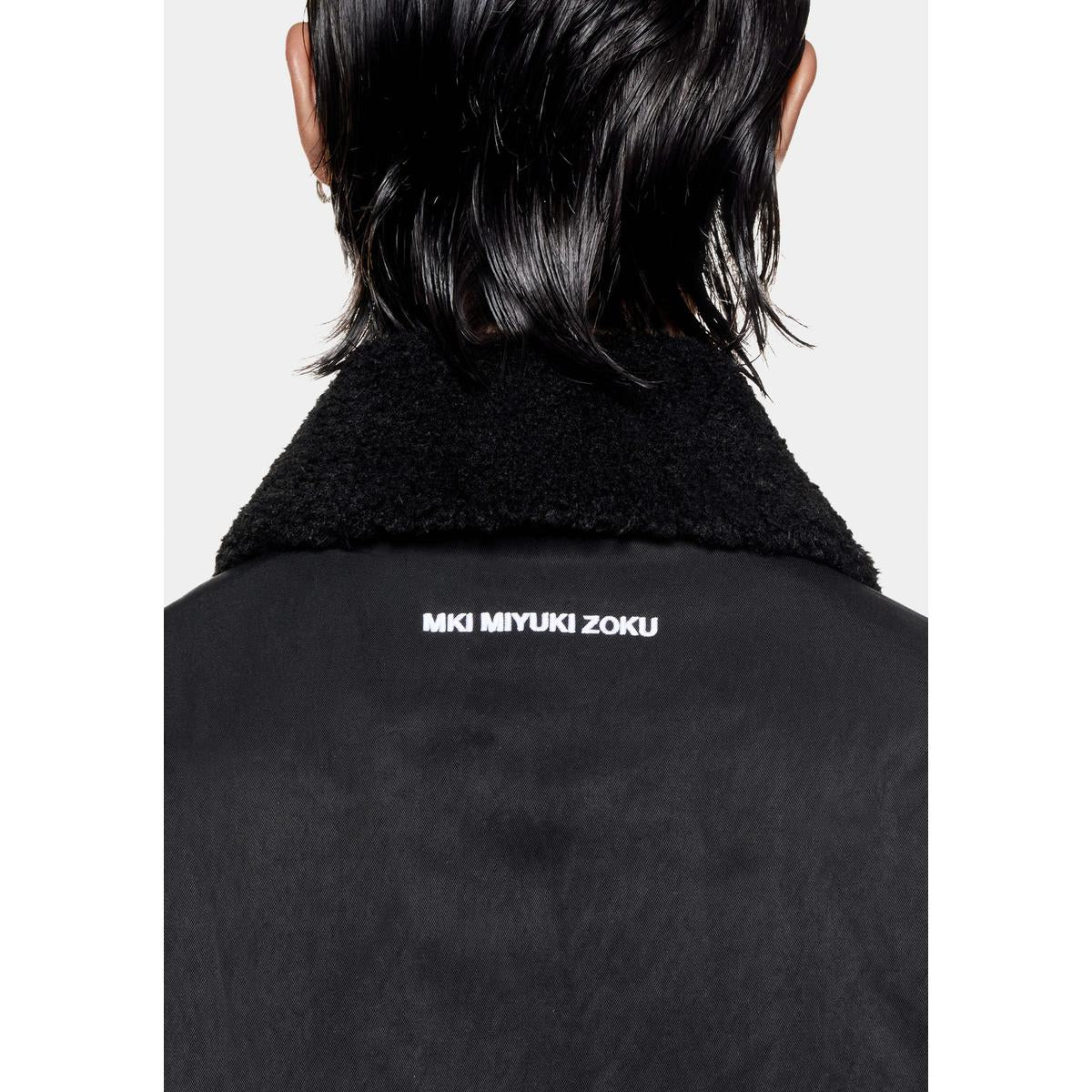 MKI PADDED NYLON BOX BLACK JACKET