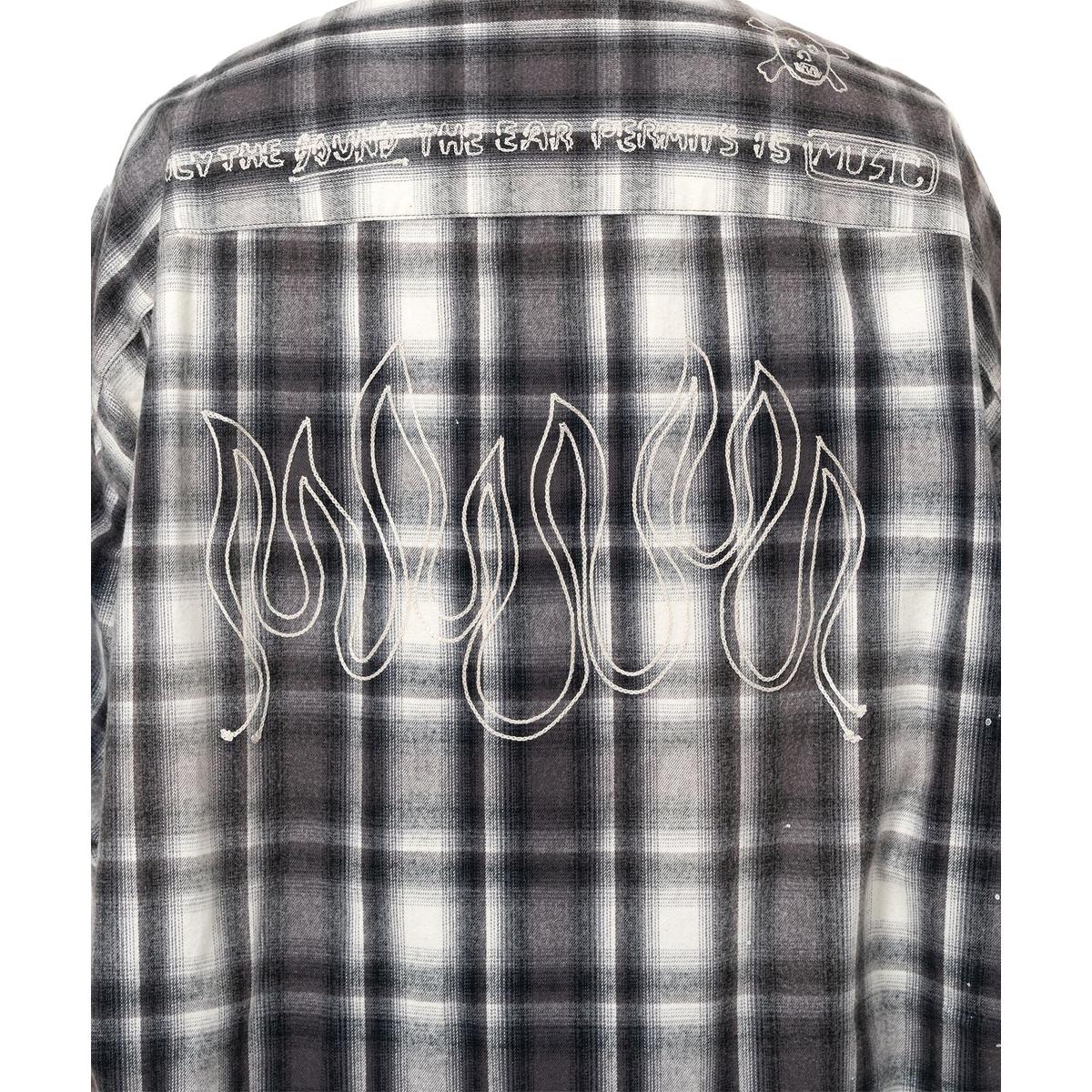 Maison Mihara Vintage Like Check Black Shirt