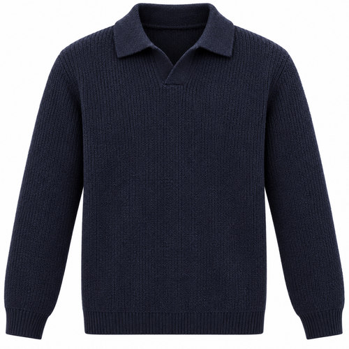 NOBL Otto Knit Polo in Navy