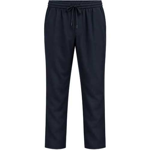 NOBL Bryce Drawstring Trousers in Navy
