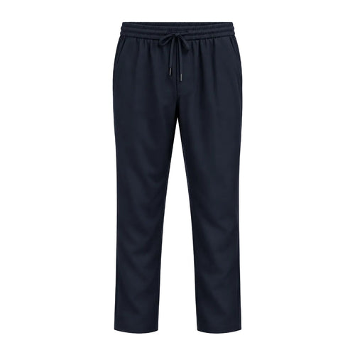 NOBL Bryce Drawstring Trousers in Navy