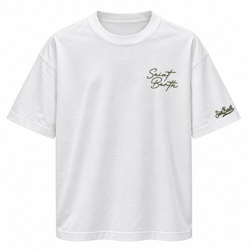 MC2 Saint Barth Delmar Embroidered T-Shirt in Gentleman Fox