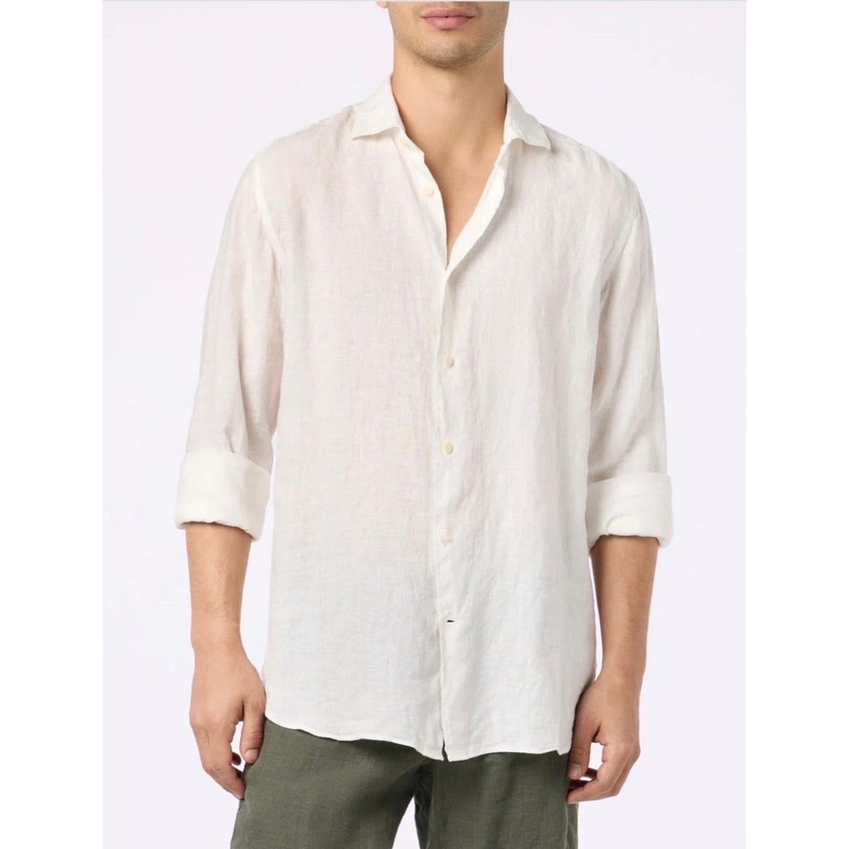 MC2 Man White Linen Pamplona Shirt