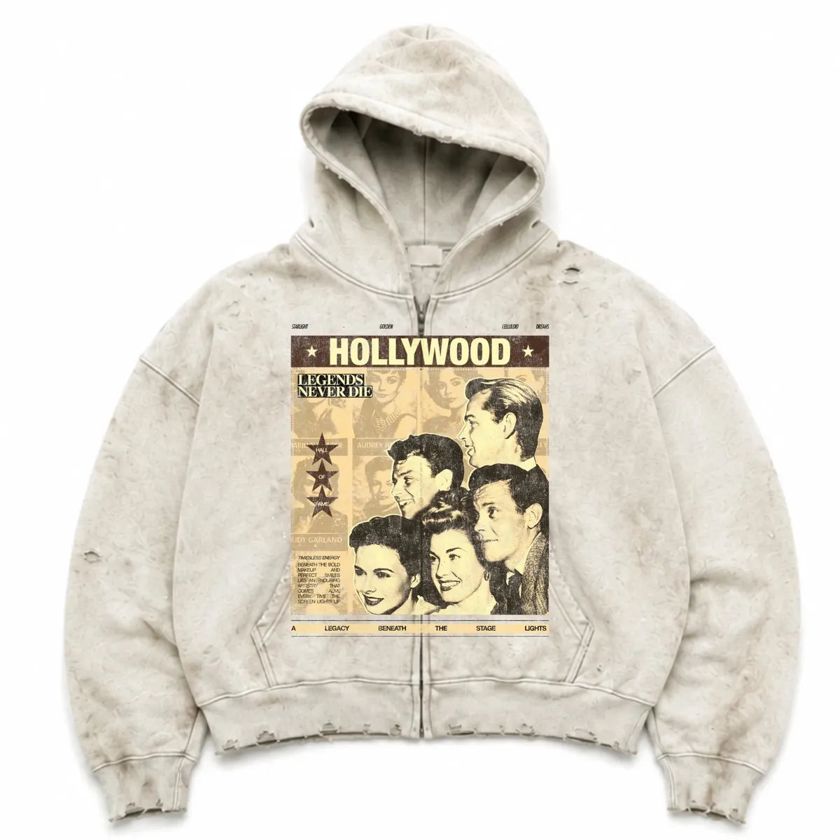 AMÏS ET FLEÚRS “Cinema Saints” Zip Hoodie
