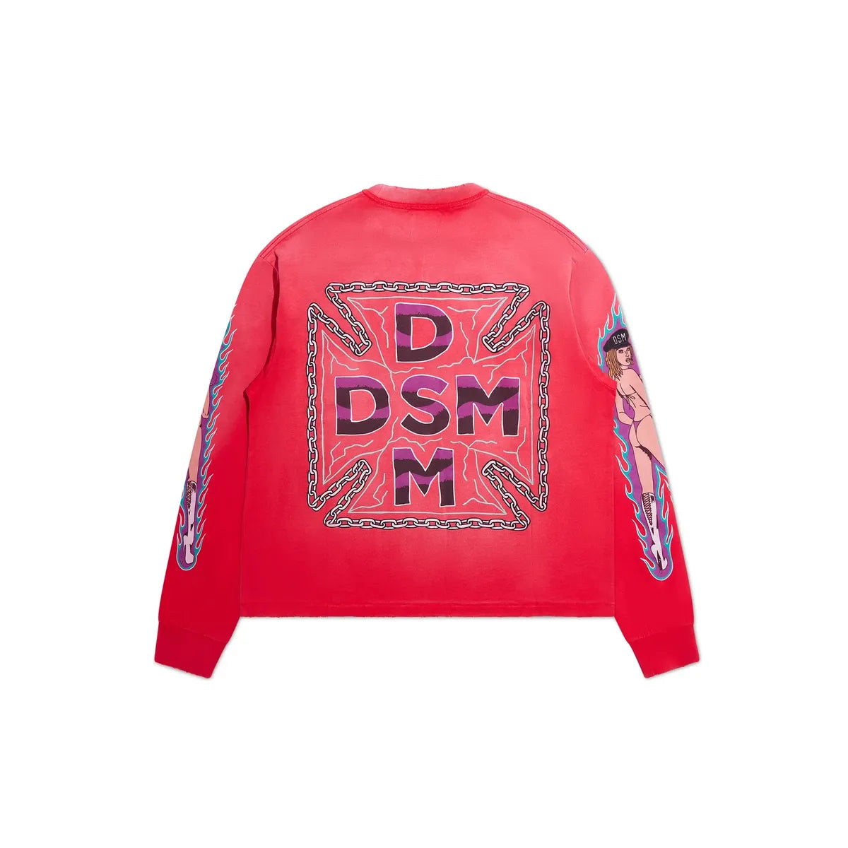 Diet Starts Monday Thunder Long Sleeve-Red