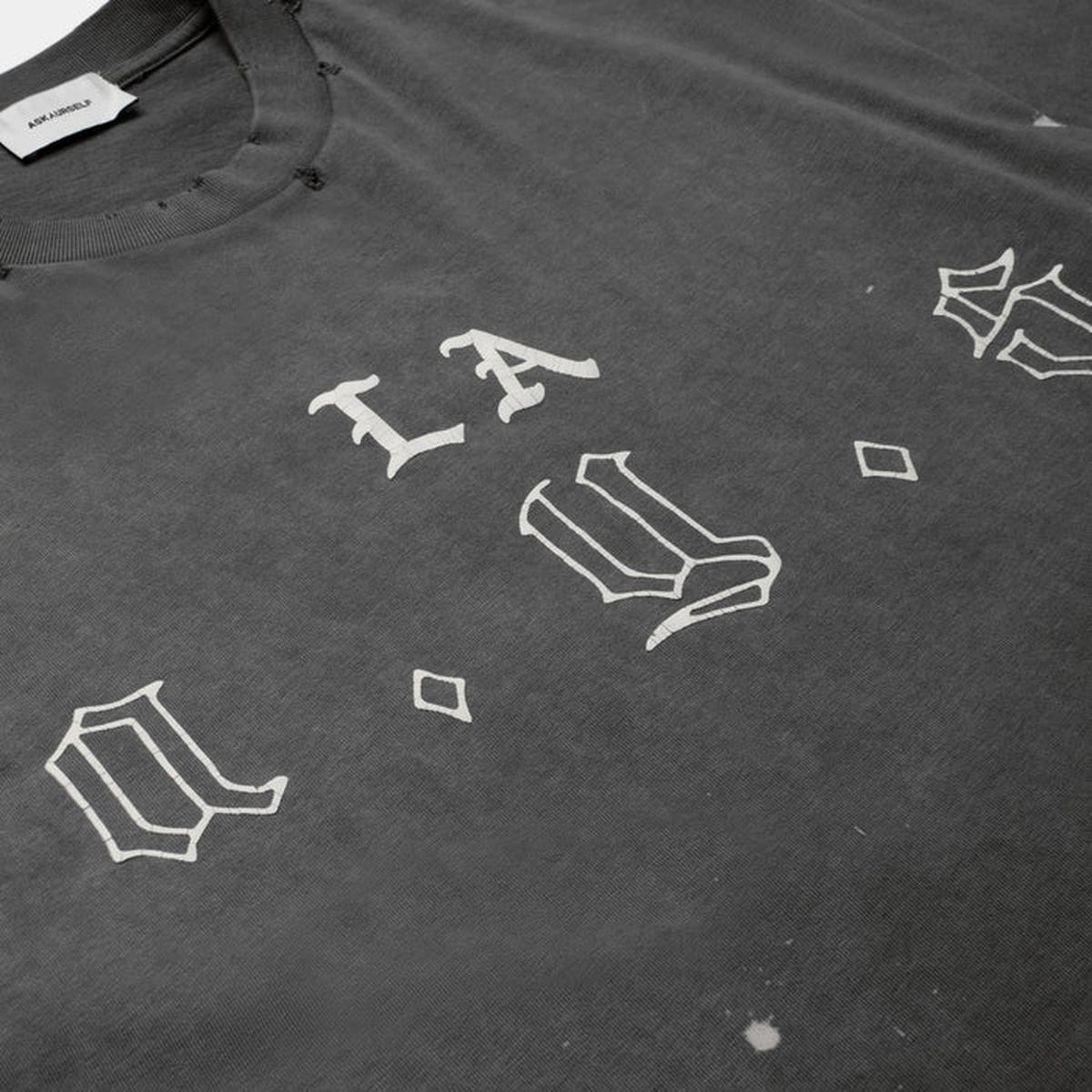 ASKYURSELF LA AYS T-Shirt in Vintage Black