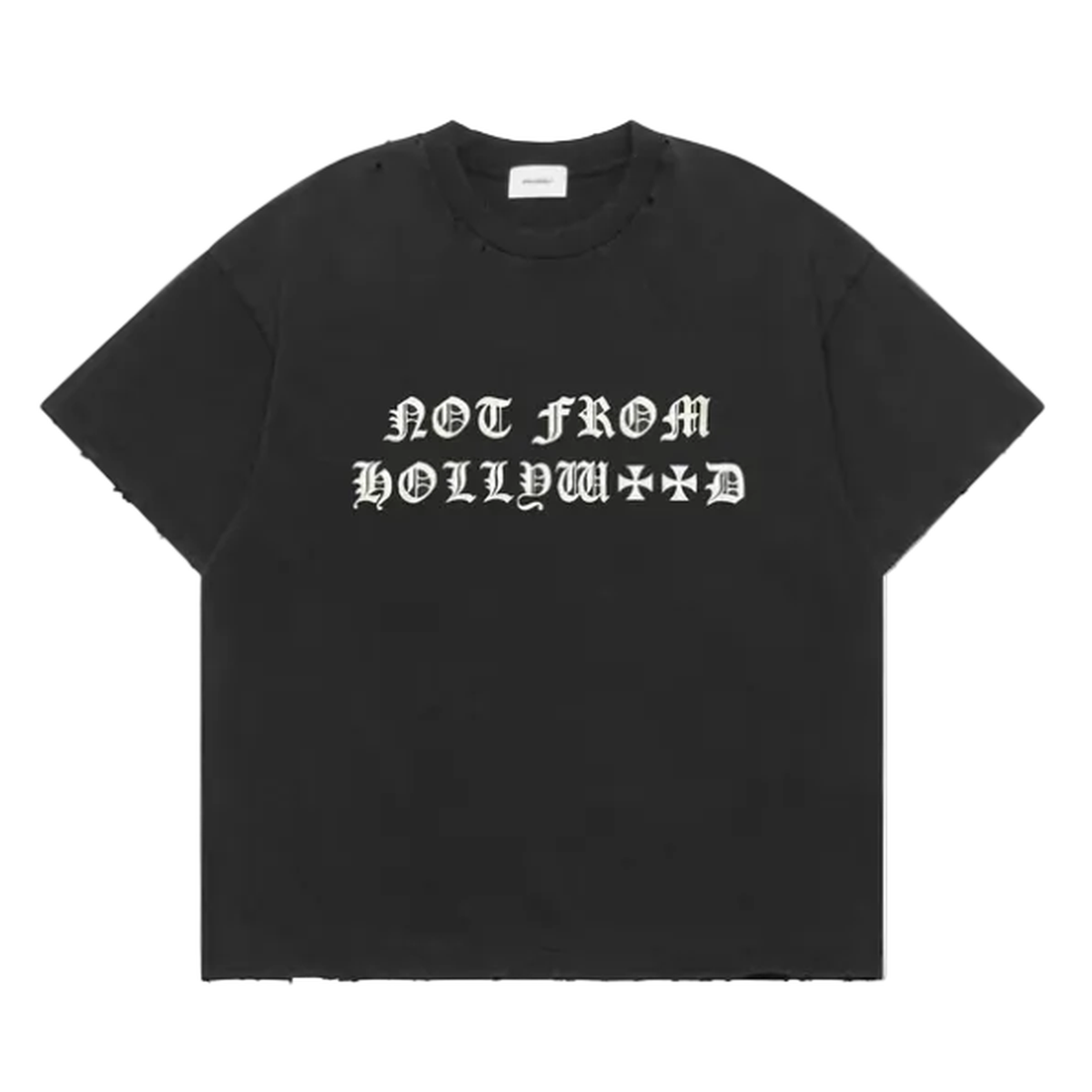 ASKYURSELF Not From Hollywood T-Shirt in Vintage Black