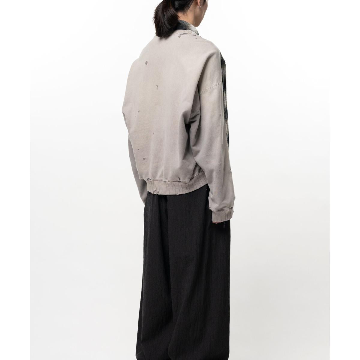 Maison Mihara Front Back Combined Check Shirt